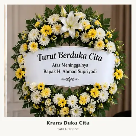 Krans Bunga Duka Poris